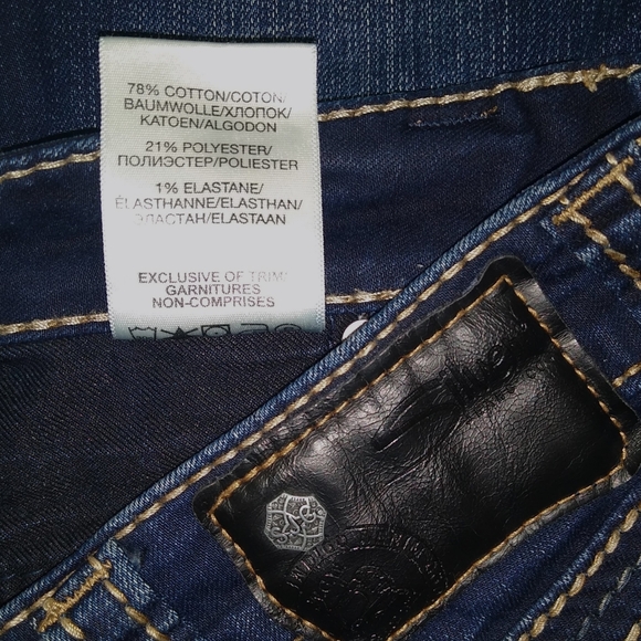 SILVER SUKI MID SUPER SKINNY STRETCH BLUE JEANS 31 (U.S. SIZE 11/12) - Picture 6 of 6